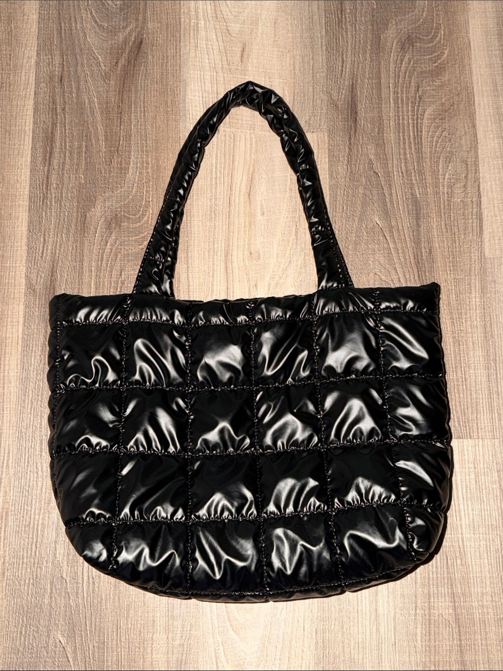 🖤 Black Quilted Puffer Tote Bag Medium 🖤
